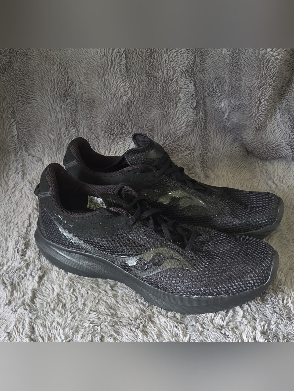 Saucony Black Mesh Athletic Running Shoes